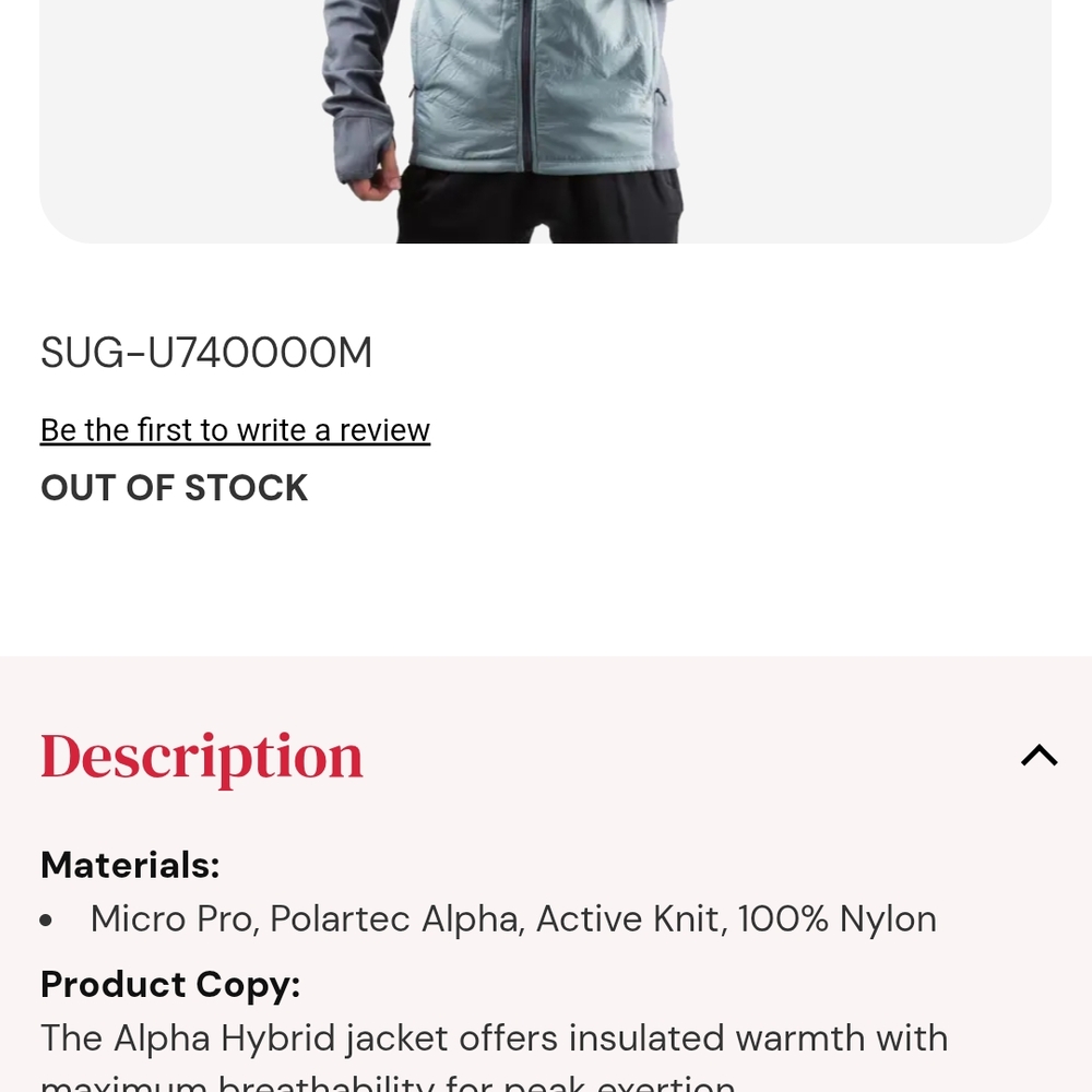 Sugoi Two-Tone Performance Jacket - Picture 9 of 9